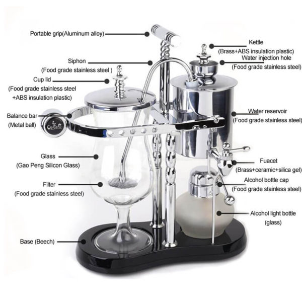 Classic syphon coffee maker CFC008 - Image 4