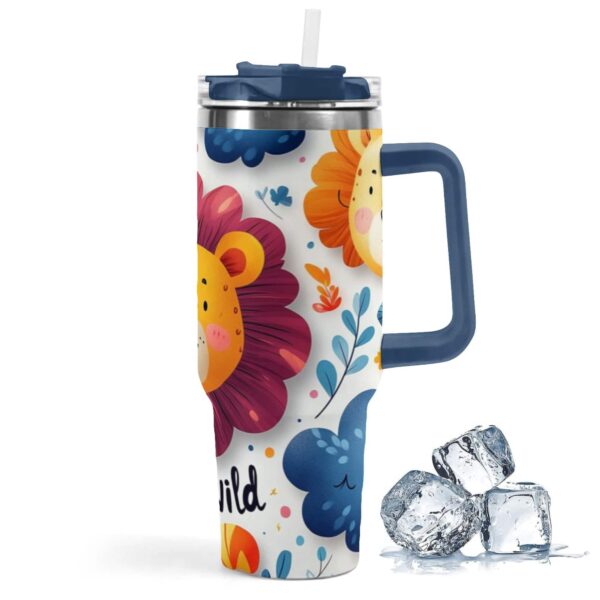 MiorBiit Tumbler Thermos 40oz Double Wall Vacuum Insulated Travel Mug with Handle BPA Free Stainless Steel Water Bottle Leak Proof Hot and Cold Coffee Car Cup - Image 2