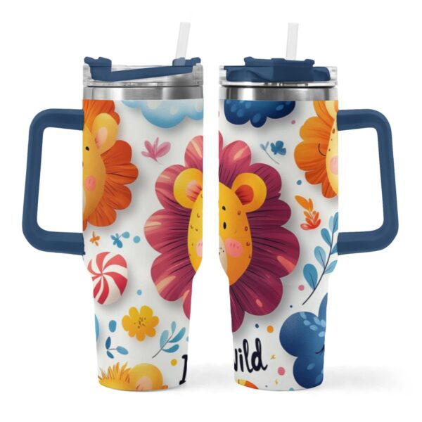 MiorBiit Tumbler Thermos 40oz Double Wall Vacuum Insulated Travel Mug with Handle BPA Free Stainless Steel Water Bottle Leak Proof Hot and Cold Coffee Car Cup - Image 3