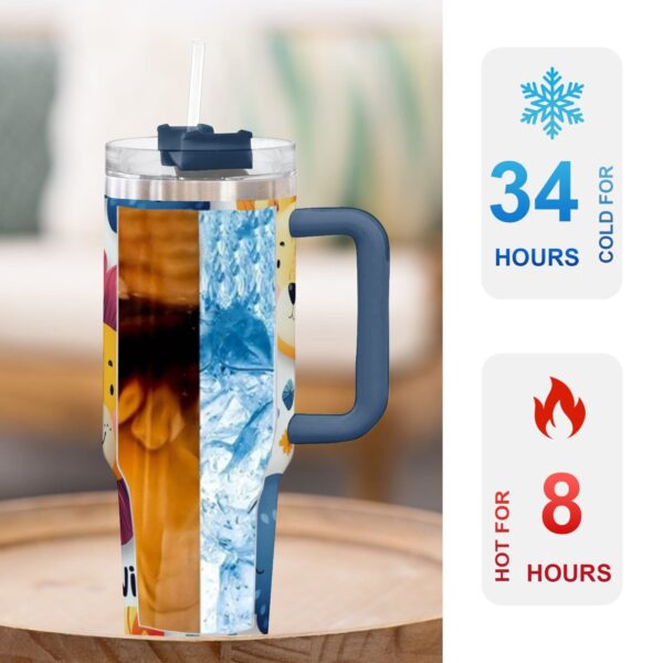 MiorBiit Tumbler Thermos 40oz Double Wall Vacuum Insulated Travel Mug with Handle BPA Free Stainless Steel Water Bottle Leak Proof Hot and Cold Coffee Car Cup - Image 4
