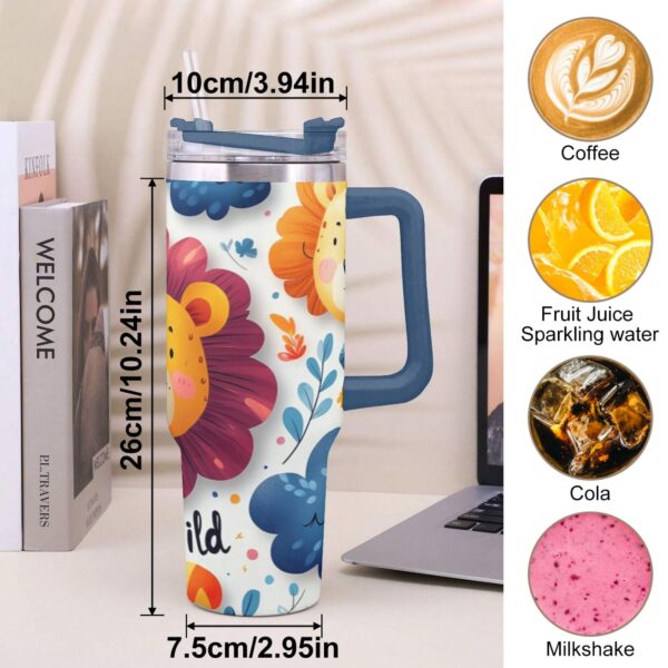 MiorBiit Tumbler Thermos 40oz Double Wall Vacuum Insulated Travel Mug with Handle BPA Free Stainless Steel Water Bottle Leak Proof Hot and Cold Coffee Car Cup - Image 7